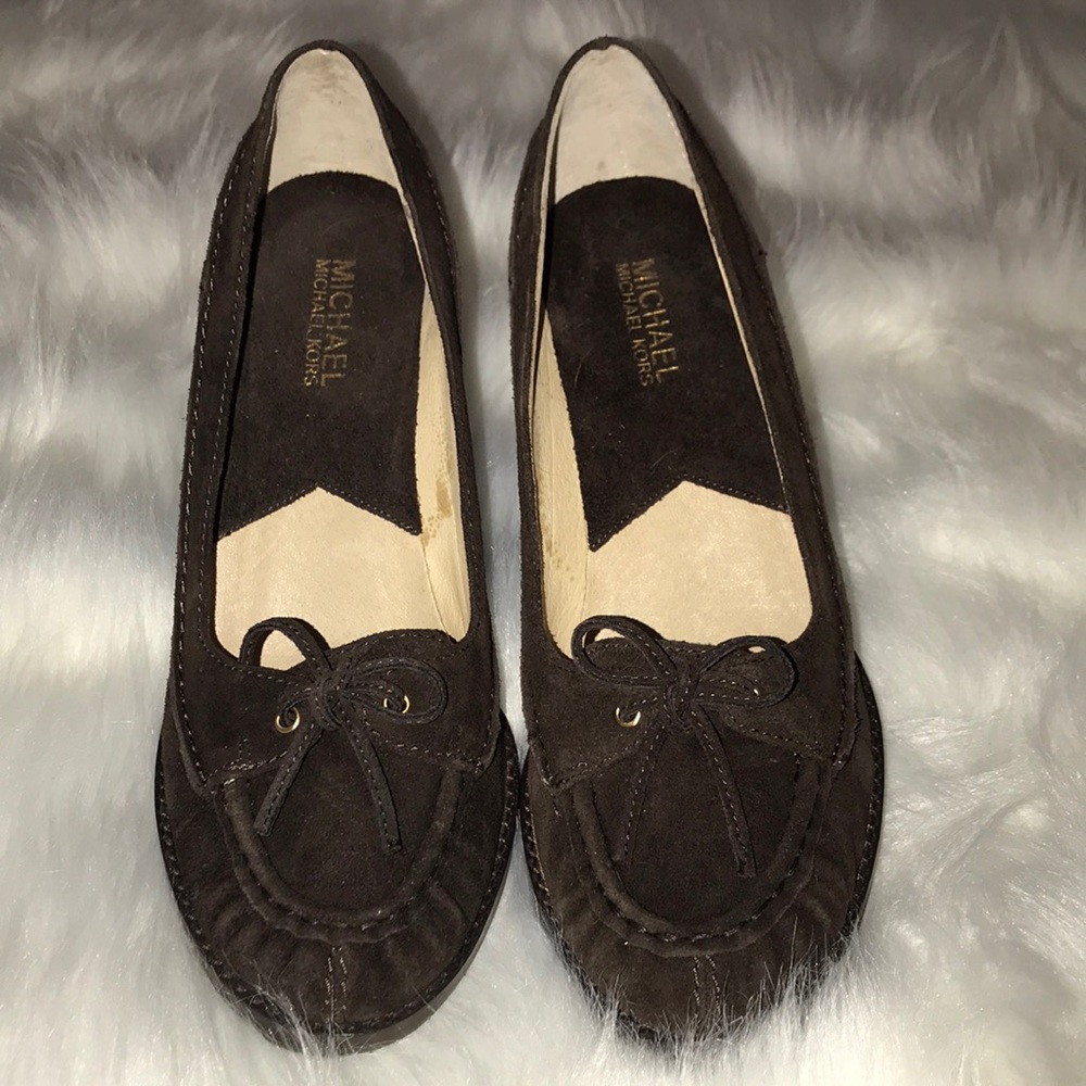 Michael Kors Brown Suede Shoes 7 1/2 - Picture 2 of 7